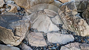 Swamis Reef Surf Park Melted Rocks Encinitas California.