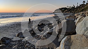 Swamis Reef Surf Park Melted Rocks Encinitas California.