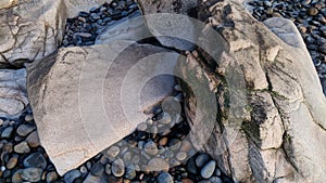 Swamis Reef Surf Park Melted Rocks Encinitas California.