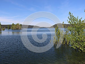 swamp dam water storage lake immense river photo