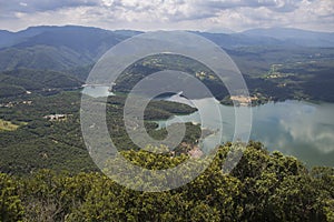 Swamp of Sau from the crags of Tavertet