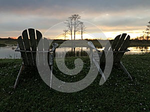 swamp sunsets in the Louisiana marsh