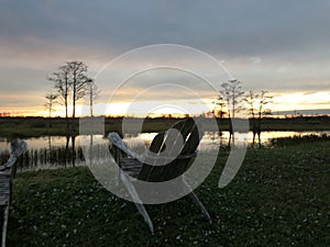 swamp sunsets in the Louisiana marsh