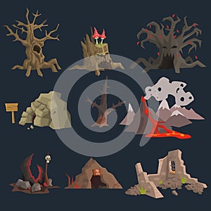 Swamp, Tree and Cave Game Set