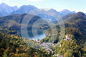 Swan lake and old swan stone castle