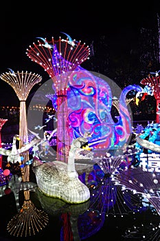 Swan Lantern in Zigongï¼Œ China