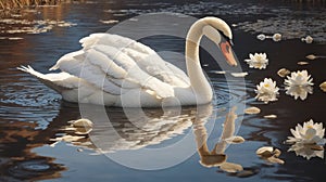 Swan Reflections