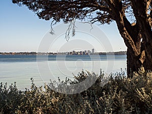 Swan River from the Como foreshore, Perth, Western Australia photo