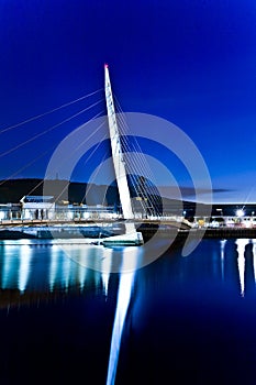 Swansea's sail bridge