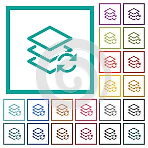Swap layers flat color icons with quadrant frames