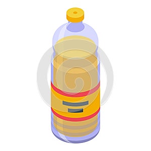 Swap oil bottle icon isometric vector. Barter evolution