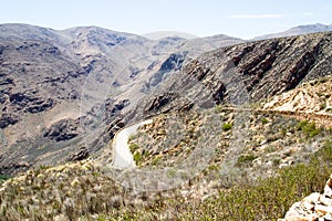 The Swartberg Pass between George and Oudtshoorn leading to the Little Karoo