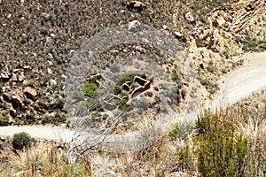 The Swartberg Pass between George and Oudtshoorn leading to the Little Karoo