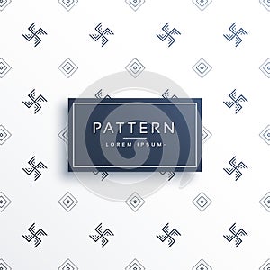 Swastik symbol minimal pattern background