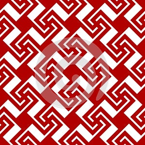 Swastika seamless pattern red
