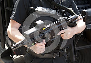 POLICE SWAT HK 416 C assault rifle