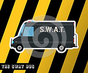 Swat police bus