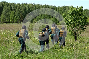 SWAT team on a training.