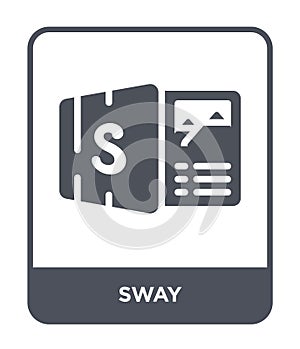 sway icon in trendy design style. sway icon isolated on white background. sway vector icon simple and modern flat symbol for web