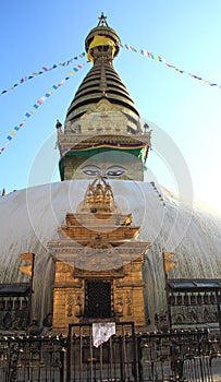 Swayambhunath Temple in Nepal.