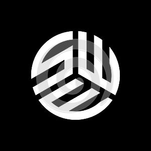 SWE letter logo design on black background. SWE creative initials letter logo concept. SWE letter design