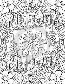 Swear Words Coloring Page For Adult