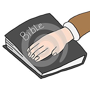 Swearing under oath bible photo