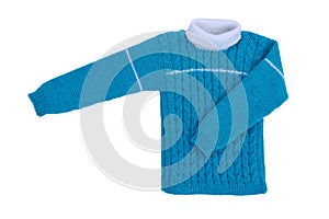 Sweater knit children isolate on white background.