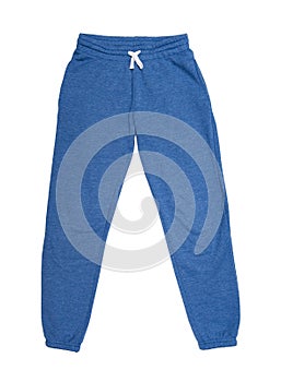 Sweatpants isolated on the white