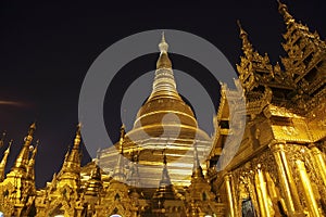 Swedagon Paya in Yangon, Myanmar photo
