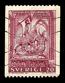 St. George and Dragon, Storkyrkan Great Church, Stockholm