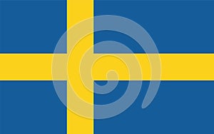 Sweden flag vector