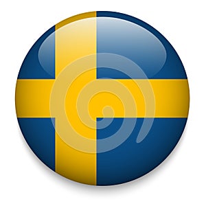 SWEDEN flag button