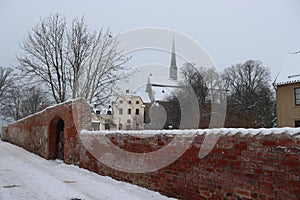 Sweden. Houses and streets of Vadstena