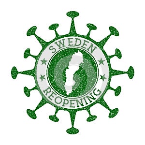 Sweden Reopening Stamp.