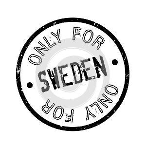Only For Sweden rubber stamp