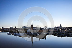 Sweden`s capital Stockholm by the water