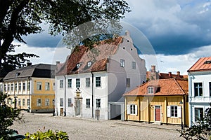 Sweden Square with houses