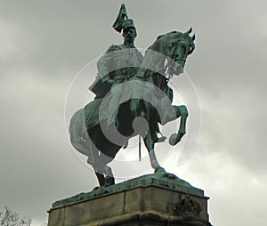 Sweden, Stockholm, Djurgarden Island, monument to Charles XV of Sweden