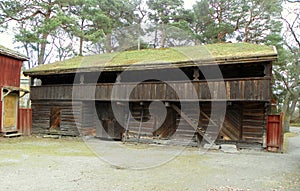 Sweden, Stockholm, Djurgarden Island, Skansen, Bergsmansgarden