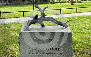 Sweden, Stockholm, Hogbergsgatan 13A, Katarina church, Anna Lindh's grave