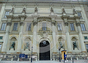 Sweden, Stockholm, Royal Palace, southern facade