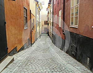 Sweden, Stockholm, on the streets of Gamlastan photo