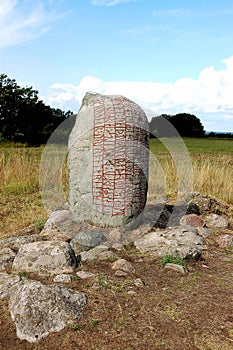 Sweden Stone with rune inscription