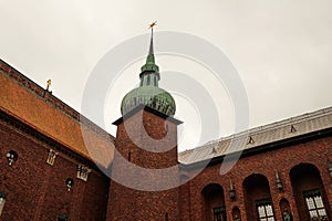 Sweden. Town Hall of Stockholm. Symbol of the Swedish capital. September 17, 2018