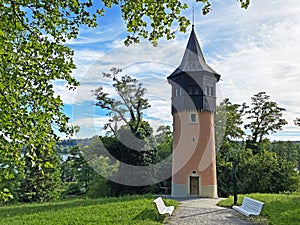 Swedes Tower or Schwedenturm - Flower Island Mainau on the Lake Constance or Die Blumeninsel im Bodensee - Constance, Germany