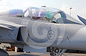 Švédske lietadlo JAS-39 Grippen