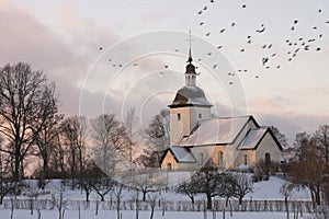 Swedish church, winter