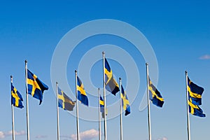 The Swedish flags