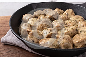 Meatballs KÃÂ¶ttbullar with Creamy Sauce photo